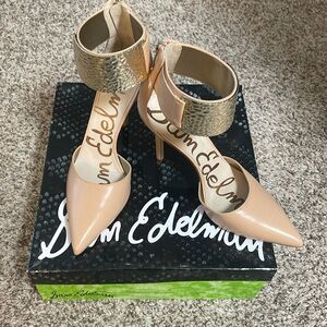 Sam Edelman nude leather pump